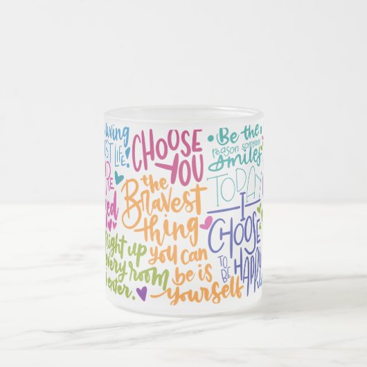 Daily Affirmation Mattglastasse (Mittel)