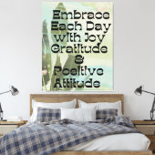 Daily Affirmation stretched canva print Leinwanddruck (Insitu (Schlafzimmer))