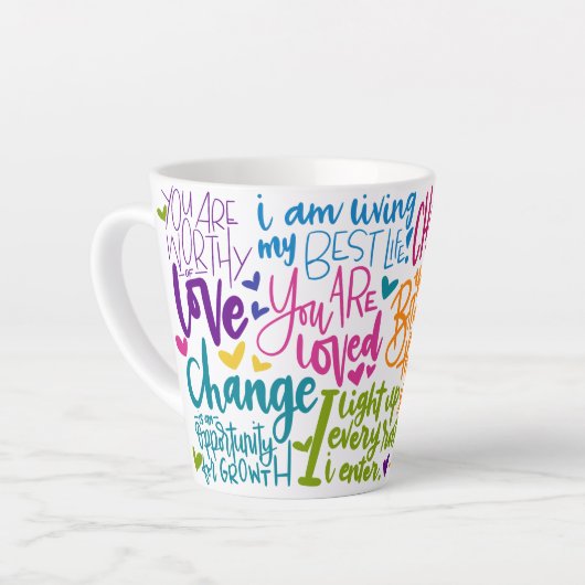 Daily Affirmations Milchtasse (Linke Ecke)