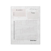 Daily Checklist – Customizable Tear-Off Notepad Notizblock (Rotiert)