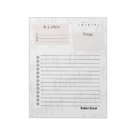 Daily Checklist – Customizable Tear-Off Notepad Notizblock