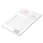 Daily Checklist – Customizable Tear-Off Notepad Notizblock (angewinkelt)