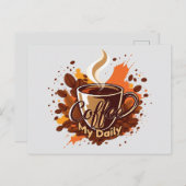 Daily Coffee Ritual Postkarte (Vorne/Hinten)