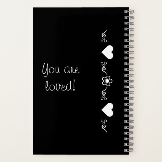 Daily Dankbarkeit Journal Sprial-Notebook Notizblock (Rückseite)