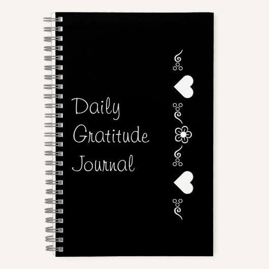 Daily Dankbarkeit Journal Sprial-Notebook Notizblock (Vorderseite)