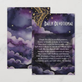 Daily Devotional Pagan Prayer Pocket Ritual Card Einladung (Vorne/Hinten)