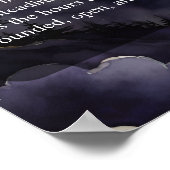 Daily Devotional Purple Night Sky Pagan Prayer Poster (Ecke)