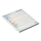 Daily Dog Tracker Notepad (Montag beginnt) Notizblock (angewinkelt)