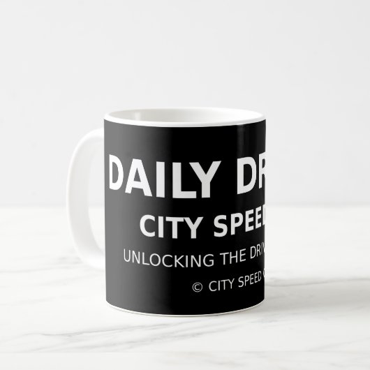 Daily Driver Mug, City Speed Co. Kaffeetasse (Vorderseite Links)