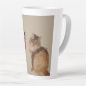 Daily Empress Allie the cat Latte Mug Milchtasse (Rechte Ecke)
