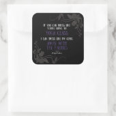 Daily Faeshion Slogan - Schwarzer Sticker (Tasche)