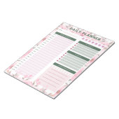 daily floral planner Notepad Notizblock (angewinkelt)