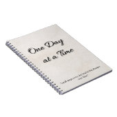 Daily Focus Journal - One Day at a Time Notebook Notizblock (Rechte Seite)