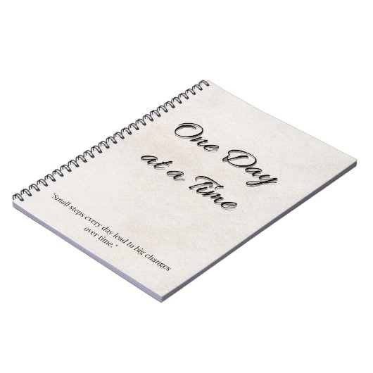 Daily Focus Journal - One Day at a Time Notebook Notizblock (Linke Seite)