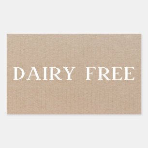 Daily Free Allergy Safe Rechteckiger Aufkleber