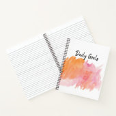 Daily Goals Writing Notebook Journal Notizblock (Innenseite)