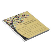 Daily Gratitude Checklist Notepad - Gold Notizblock (angewinkelt)