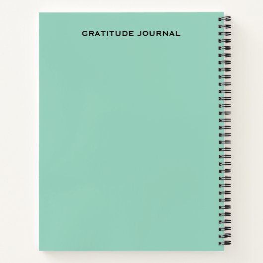 Daily Gratitude Journal | Mindful Reflection Notizblock (Rückseite)