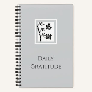 Daily Gratitude Notebook Bamboo Notizblock