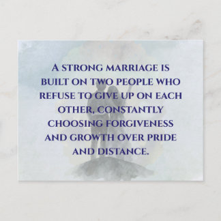 Daily Journey Marriage Quote Postcard Postkarte