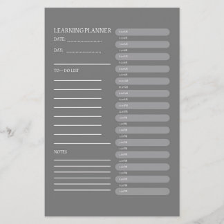 Daily Learning Planner Flyer
