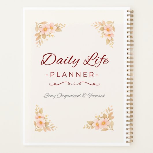 Daily Life Planner – Stay Organized & Focused Planer (Rückseite)