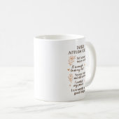 Daily Mental Health Reminder | Self Love Healing Kaffeetasse (VorderseiteRechts)