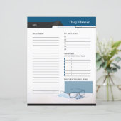 Daily, Monthly Planner Template (Stehend Vorderseite)