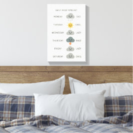 Daily Mood Forecast – Minimalist Mood Canvas Leinwanddruck