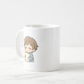 Daily Mood “Sleepy” Cute Chibi Mug Kaffeetasse (Vorderseite Links)