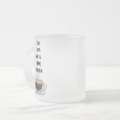 Daily Motivation Mug- Frosted Glass Mattglastasse (Vorderseite Links)