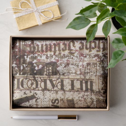 Daily News Collage von Edward Martin Seidenpapier (Geschenk)