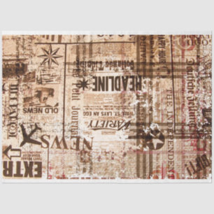 Daily News Collage von Edward Martin Seidenpapier