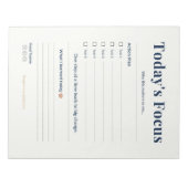 Daily Notepad | Tasks & Notes | Planner Page Notizblock (Vorderseite)