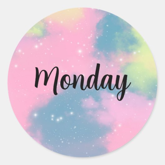 Daily Or Monthly Customizable Labels Runder Aufkleber (Vorderseite)