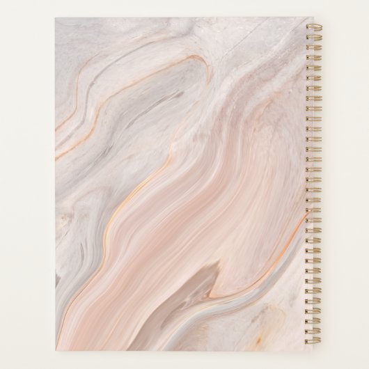Daily Planer Marble Spiral Notebook (Rückseite)