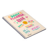 Daily Planer Notebook mit Happy Face Sun Notizblock (Rechte Seite)