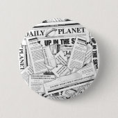 Daily Planet Muster - White Button (Vorderseite)