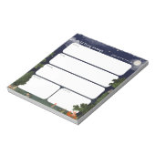 Daily Planner Notepad - Night Forest design Notizblock (Rotiert)