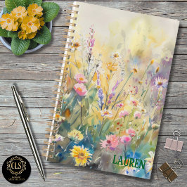 Daily Planner – Personalized Watercolor Wildflower Planer