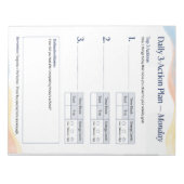 Daily Planner – Smart to do list | Monday Notizblock (Vorderseite)