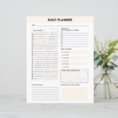 Daily Planner Template (Stehend Vorderseite)