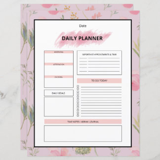 Daily Planner Template