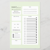 Daily Planner with Mood & Goal Tracker Flyer (Hinten)