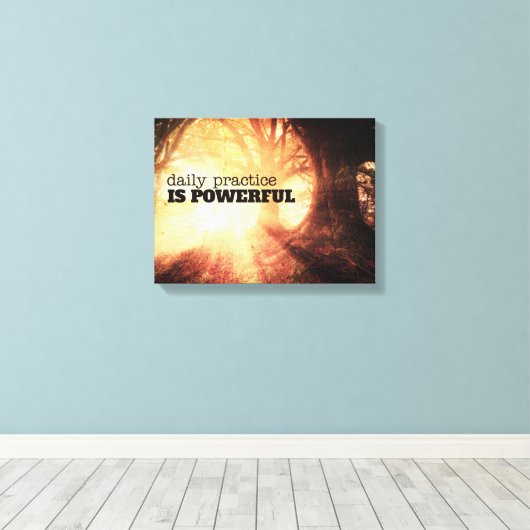 Daily Practice Leinwanddruck (Insitu (Holzboden))