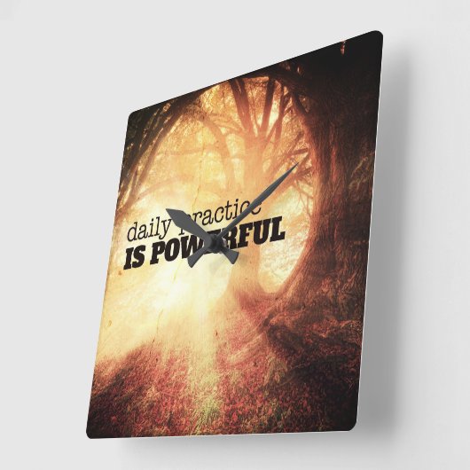 Daily Practice Quadratische Wanduhr (Winkel)