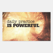 Daily Practice Rechteckiger Aufkleber (Vorderseite)