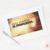 Daily Practice Rechteckiger Aufkleber (Umschlag)