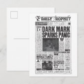 Daily Prophet Titelseite Postkarte (Vorne/Hinten)