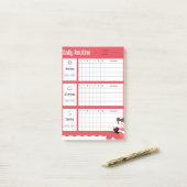 Daily Routine Chart Morning Afternoon Evening Post-it Klebezettel (Auf Schreibtisch)